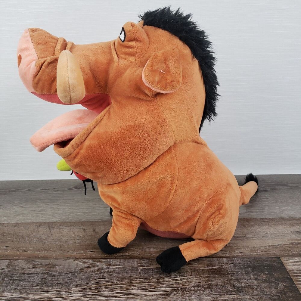 Pumbaa The Lion King Disney Store Exclusive Large Plush With Grub Bugs - Picture 4 of 13